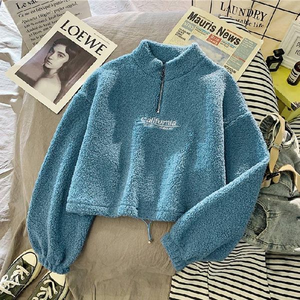women's hoodies & sweatshirts women cashmere short high collar pullover 2021 autumn thicken loose harajuku zipper sweatshir female embr, Black
women's hoodies & sweatshirts women cashmere short high collar pullover 2021 autumn thicken loose harajuku zipper sweatshir female embr, Black