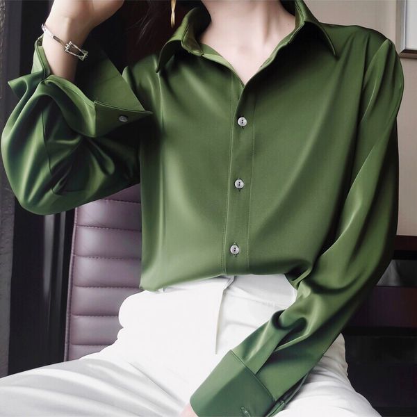 ol office blouse female plus size shirts long sleeve blouses womens green single breasted blusas mujer white blouses 210416
ol office blouse female plus size shirts long sleeve blouses womens green single breasted blusas mujer white blouses 210416