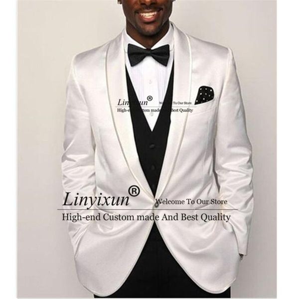 men's suits & blazers fashion men slim fit groom tuxedo wedding formal dinner blazer 3 piece set white jacket black vest pants terno ma, White;black
men's suits & blazers fashion men slim fit groom tuxedo wedding formal dinner blazer 3 piece set white jacket black vest pants terno ma, White;black