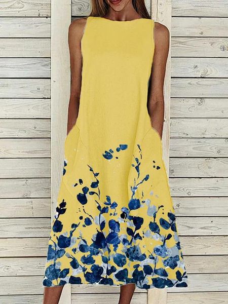 casual dresses robe mi longue femme,summer pocket sleeveless flower print a-line midi dress yellow white pink plus size, Black;gray
casual dresses robe mi longue femme,summer pocket sleeveless flower print a-line midi dress yellow white pink plus size, Black;gray