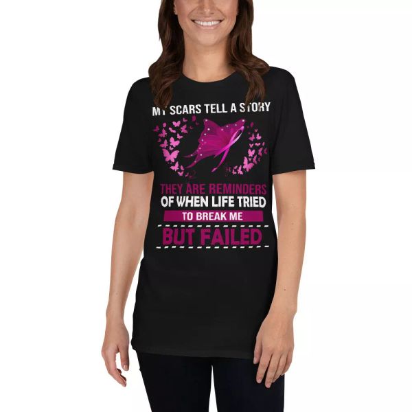 my scars tell a story when life tries to break me but failed breast cancer shirt, White;black
my scars tell a story when life tries to break me but failed breast cancer shirt, White;black