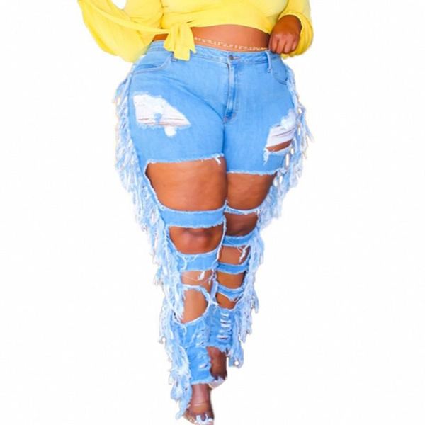 plus size pants 5xl women jeans high waist ripped hole hollow out trousers 2021 fashion solid tassel splice moto denim, Black
plus size pants 5xl women jeans high waist ripped hole hollow out trousers 2021 fashion solid tassel splice moto denim, Black