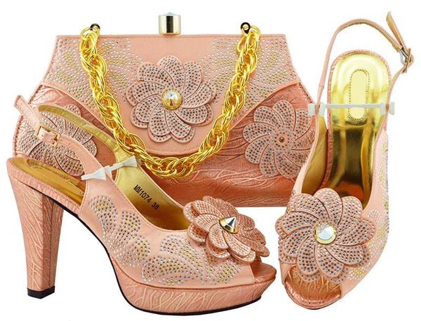 dress shoes most peach women pumps with big crystal flower design for african match handbag set mm1074, Black 
dress shoes most peach women pumps with big crystal flower design for african match handbag set mm1074, Black