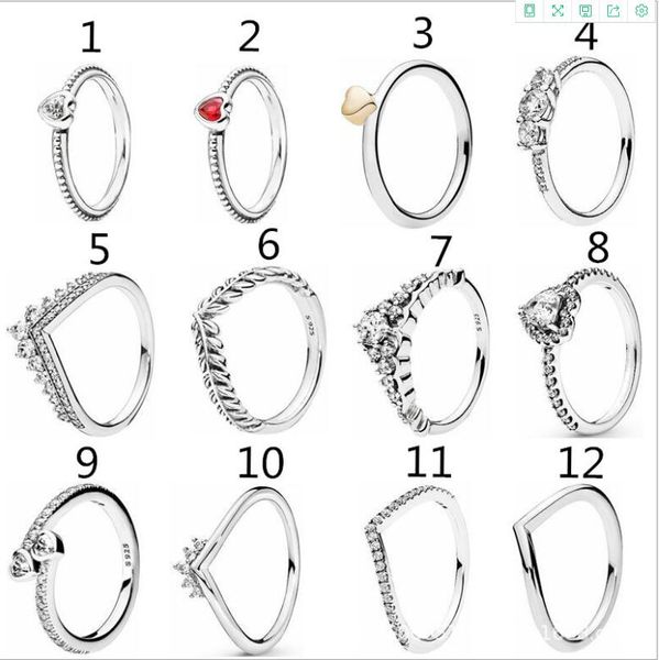 clear cz diamond princess wish ring set original box for pandora 925 sterling silver women girls wedding crown rings sfhgu, Slivery;golden
clear cz diamond princess wish ring set original box for pandora 925 sterling silver women girls wedding crown rings sfhgu, Slivery;golden