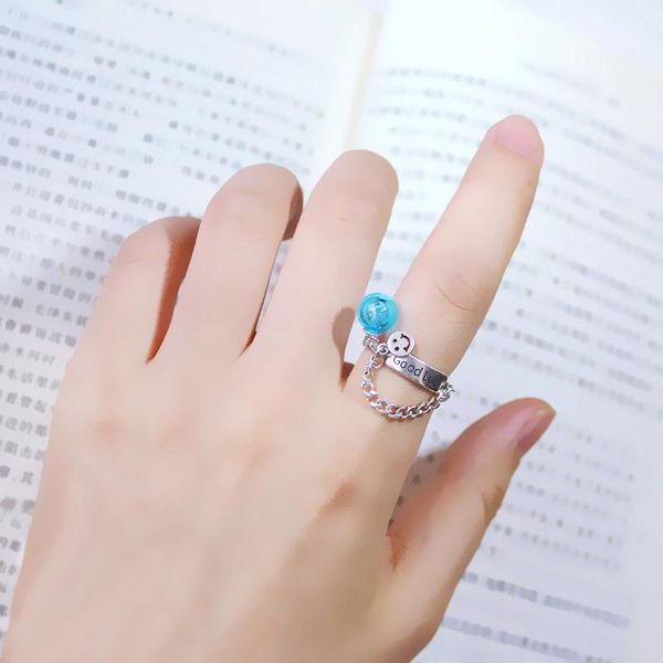 cluster rings 1pc smile charm 925 sterling silver adjustable ring essential oil diffuser ball good luck fine jewelry for women, Golden;silver
cluster rings 1pc smile charm 925 sterling silver adjustable ring essential oil diffuser ball good luck fine jewelry for women, Golden;silver