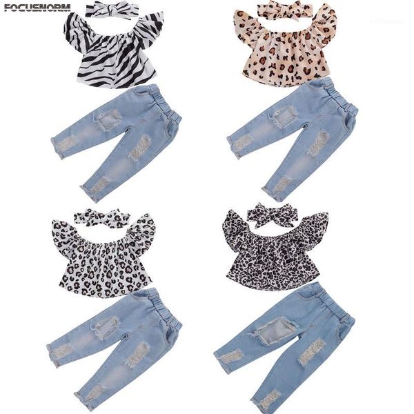 clothing sets 2021 fashion toddler baby girls clothes ruffles sleeve off shoulder leopard print t shirts +denim long pants+headband1, White
clothing sets 2021 fashion toddler baby girls clothes ruffles sleeve off shoulder leopard print t shirts +denim long pants+headband1, White