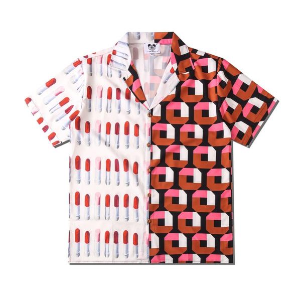 men's casual shirts 2021 summer mens lipstick print shirt lovers fashion ins short sleeve cool thin loose hawaiian beach harajuku lapel, White;black
men's casual shirts 2021 summer mens lipstick print shirt lovers fashion ins short sleeve cool thin loose hawaiian beach harajuku lapel, White;black