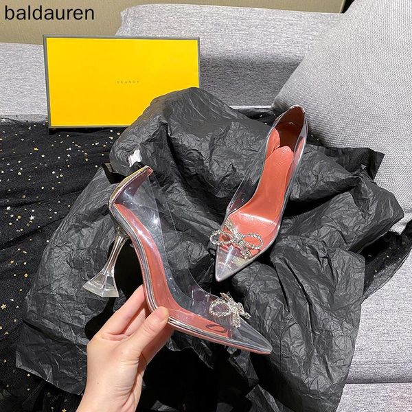 dress shoes rhinestone bow high heels women's stiletto pointed toe leather transparent pvc wedding, Black
dress shoes rhinestone bow high heels women's stiletto pointed toe leather transparent pvc wedding, Black