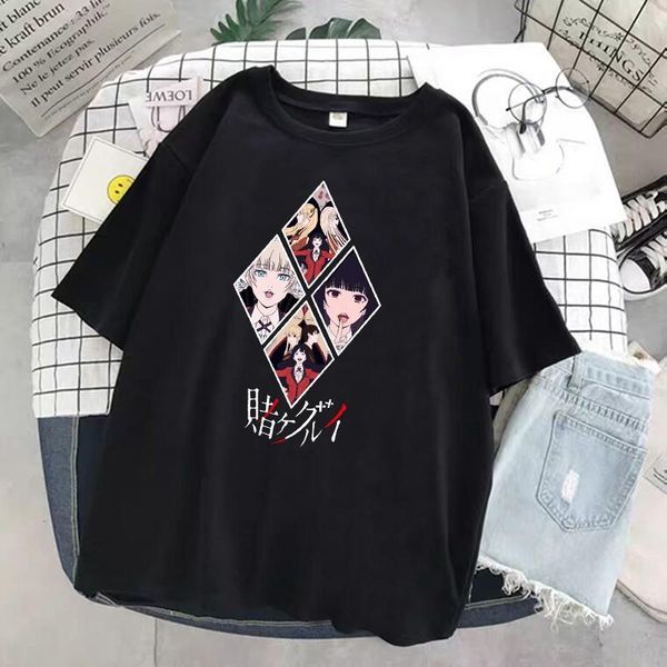 japanese anime cartoon harajuku kakegurui yumeko jabami t-shirt casual punk gothic tees short-sleeved women clothing women's, White
japanese anime cartoon harajuku kakegurui yumeko jabami t-shirt casual punk gothic tees short-sleeved women clothing women's, White