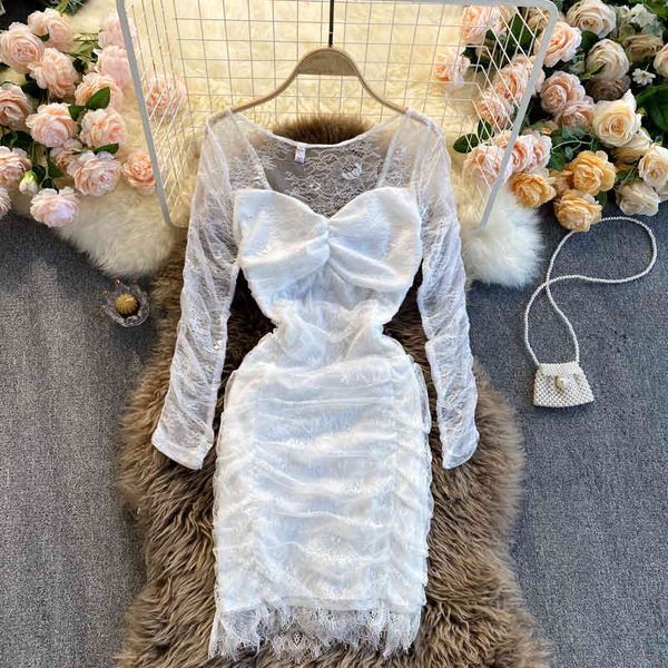 dresses women lace patchwork fashion perspective backless solid ruched es summer korean long sleeve pencil, Black;gray
dresses women lace patchwork fashion perspective backless solid ruched es summer korean long sleeve pencil, Black;gray