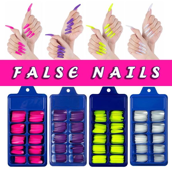 false nails 100pc long coffin fake nail ballerina pink blue acrylic full art tips beauty artificial, Red;gold
false nails 100pc long coffin fake nail ballerina pink blue acrylic full art tips beauty artificial, Red;gold