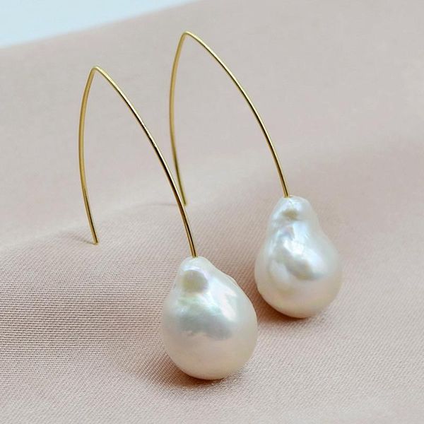 dangle & chandelier large gold hook earrings, white baroque pearls, flame ball shape, fashionable long style, ladies pearl earrings, Silver
dangle & chandelier large gold hook earrings, white baroque pearls, flame ball shape, fashionable long style, ladies pearl earrings, Silver