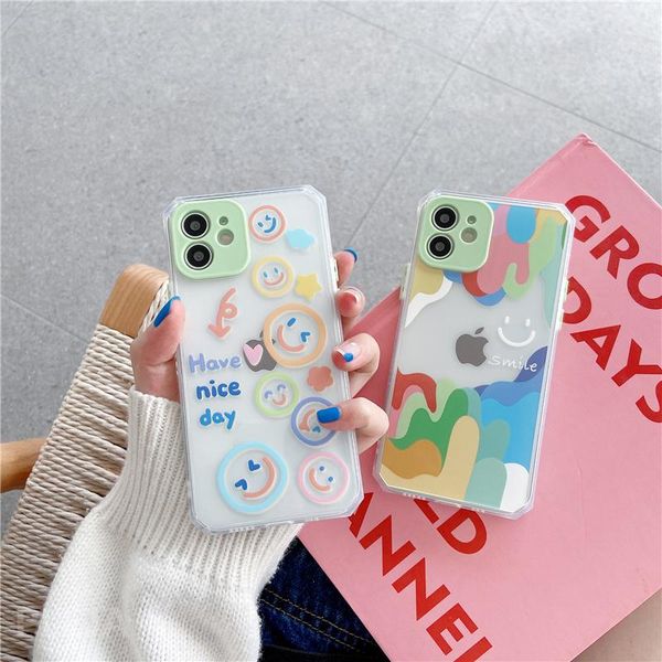 cell phone pouches fashion mixed color nice smile clear case for 12 mini 11 pro max 7 8 plus x xr xs se 2021 cover cute soft cases
cell phone pouches fashion mixed color nice smile clear case for 12 mini 11 pro max 7 8 plus x xr xs se 2021 cover cute soft cases