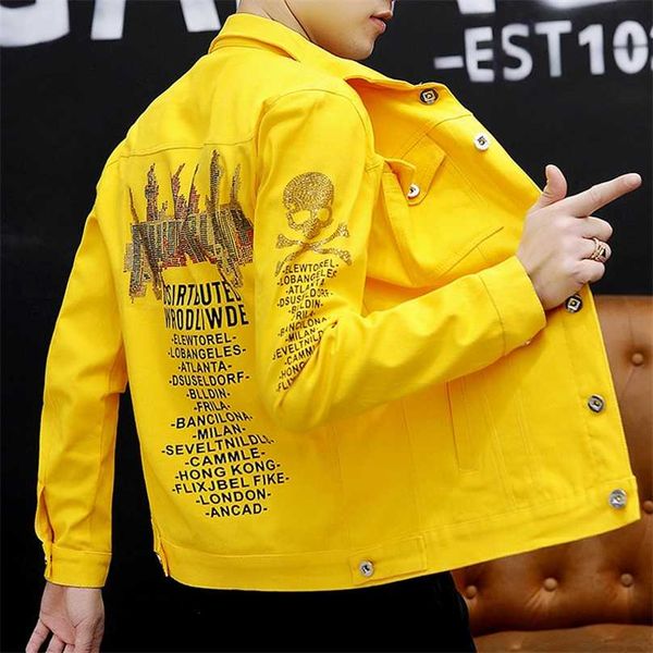 men's denim jacket spring and autumn korean style trendy clothes students handsome summer cowboy teenagers coat 211217, Black;brown
men's denim jacket spring and autumn korean style trendy clothes students handsome summer cowboy teenagers coat 211217, Black;brown