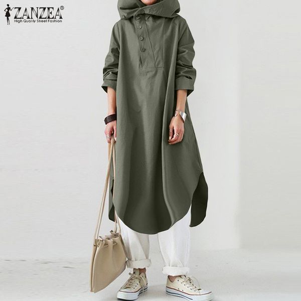 zanzea 2021 women fashion autumn hoodies sundress hooded long sleeve shirt dress buttons vestidos femme kaftan robe plus size, Black;gray
zanzea 2021 women fashion autumn hoodies sundress hooded long sleeve shirt dress buttons vestidos femme kaftan robe plus size, Black;gray
