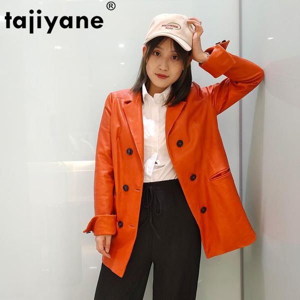 women's leather & faux tajiyane 100% real jacket autumn women genuine sheepskin coat female korean long trench coats chaqueta mujer 200, Black
women's leather & faux tajiyane 100% real jacket autumn women genuine sheepskin coat female korean long trench coats chaqueta mujer 200, Black