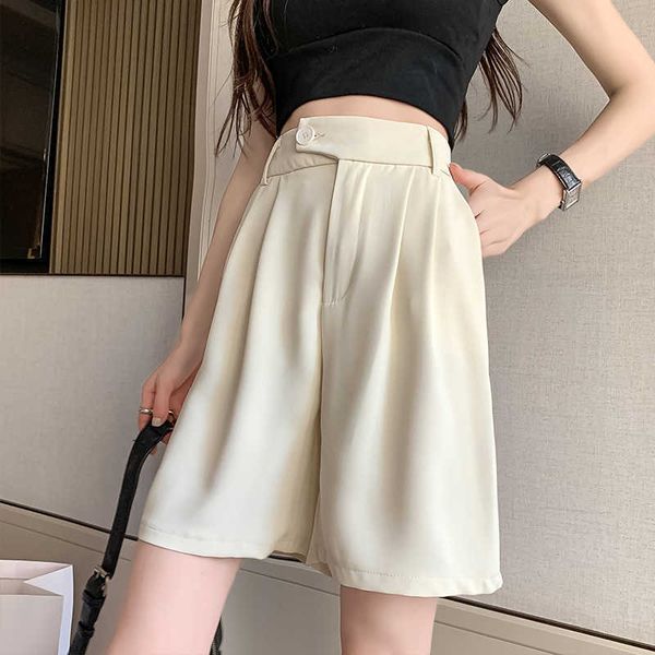 han edition ins will loose tall waist suit shorts the drape female summer straight leisure wears wide-legged pants outside a wor 210706, White;black
han edition ins will loose tall waist suit shorts the drape female summer straight leisure wears wide-legged pants outside a wor 210706, White;black