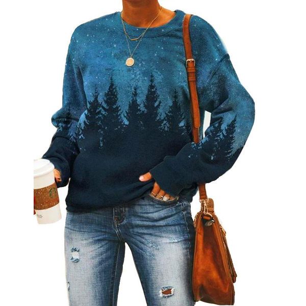 women's hoodies & sweatshirts ladies landscape print long sleeve sportwear clothing female o-neck for autumn winter, Black
women's hoodies & sweatshirts ladies landscape print long sleeve sportwear clothing female o-neck for autumn winter, Black