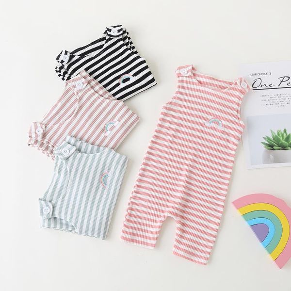 cotton baby bodysuits infant jumpsuit fashion boys girls clothes striped sleeveless born clothing set jumpsuits, Blue
cotton baby bodysuits infant jumpsuit fashion boys girls clothes striped sleeveless born clothing set jumpsuits, Blue