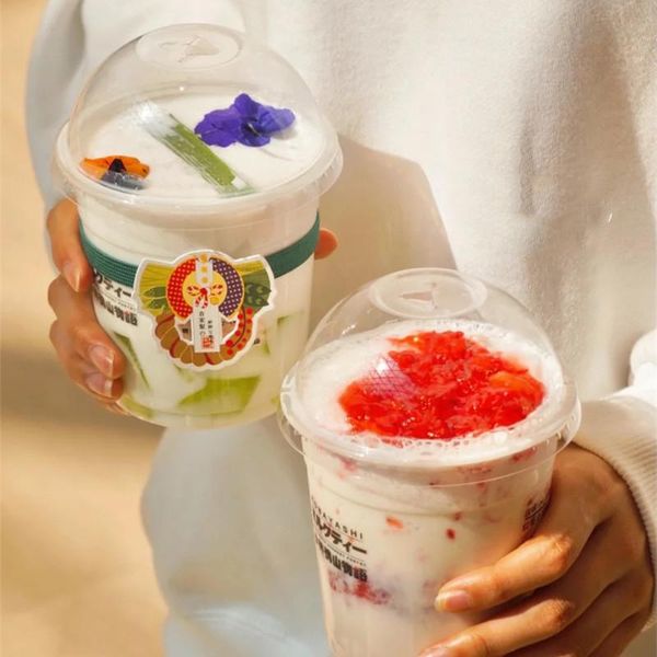 50pcs 98 caliber disposable pet plastic cup 500ml ice cream peach juice milk tea coffee cold drink dessert with lid cups & straws
50pcs 98 caliber disposable pet plastic cup 500ml ice cream peach juice milk tea coffee cold drink dessert with lid cups & straws