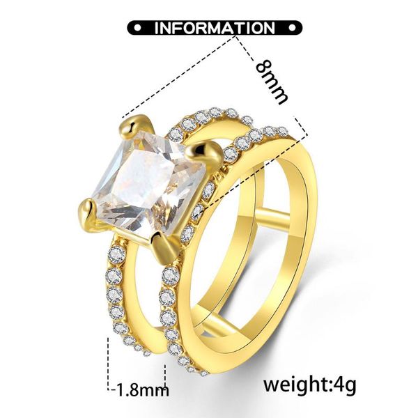 wedding rings for women luxury women's large crystal ring cubic zirconia jewelry gold-plated fashion access, Slivery;golden
wedding rings for women luxury women's large crystal ring cubic zirconia jewelry gold-plated fashion access, Slivery;golden