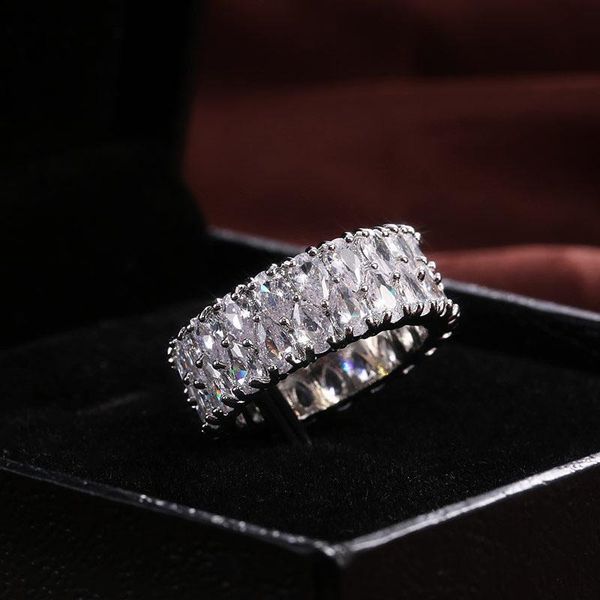 wedding rings trendy designer 2 row water drop zircon for women silver plated female jewelry engagement party valentine gifts, Slivery;golden
wedding rings trendy designer 2 row water drop zircon for women silver plated female jewelry engagement party valentine gifts, Slivery;golden