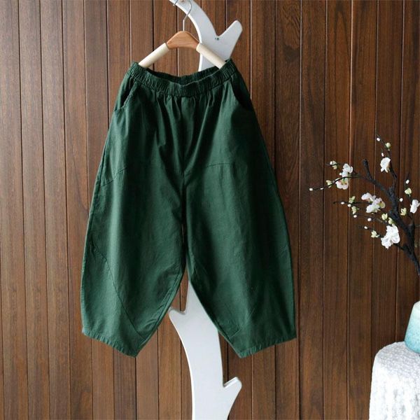 women's pants & capris summer arts style women elastic waist calf-length loose all-matched casual cotton linen solid harem t06, Black;white
women's pants & capris summer arts style women elastic waist calf-length loose all-matched casual cotton linen solid harem t06, Black;white