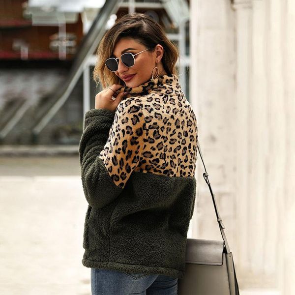 women's hoodies & sweatshirts fashion fall women hoodie loose jumper pullover leopard patchwork zipper with pockets causal winter long, Black
women's hoodies & sweatshirts fashion fall women hoodie loose jumper pullover leopard patchwork zipper with pockets causal winter long, Black