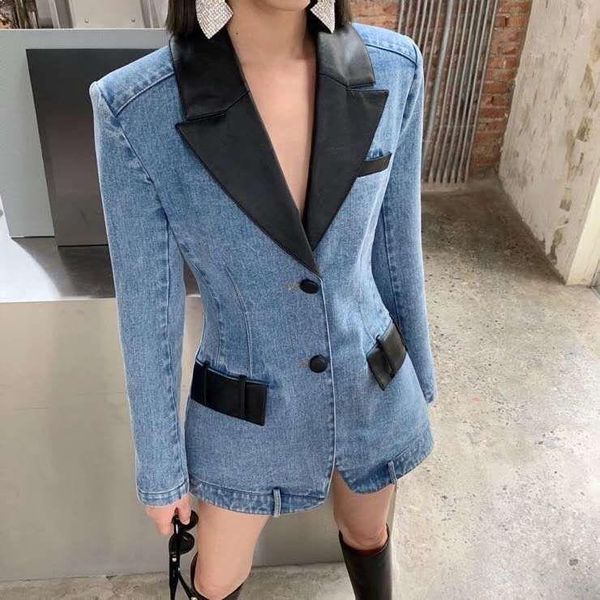 women's jackets autumn and winter v collar jacket pu leather matching jeans fashion ladies coat slim waist suit, Black;brown
women's jackets autumn and winter v collar jacket pu leather matching jeans fashion ladies coat slim waist suit, Black;brown