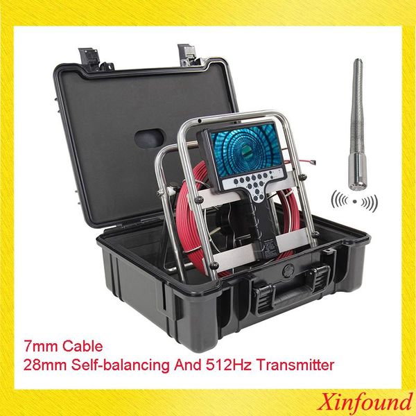 cameras 7mm soft cable long spring self leveling 28mm 512hz sonde pipe sewer drain inspection camera endoscope borescope 7'lcd
cameras 7mm soft cable long spring self leveling 28mm 512hz sonde pipe sewer drain inspection camera endoscope borescope 7'lcd