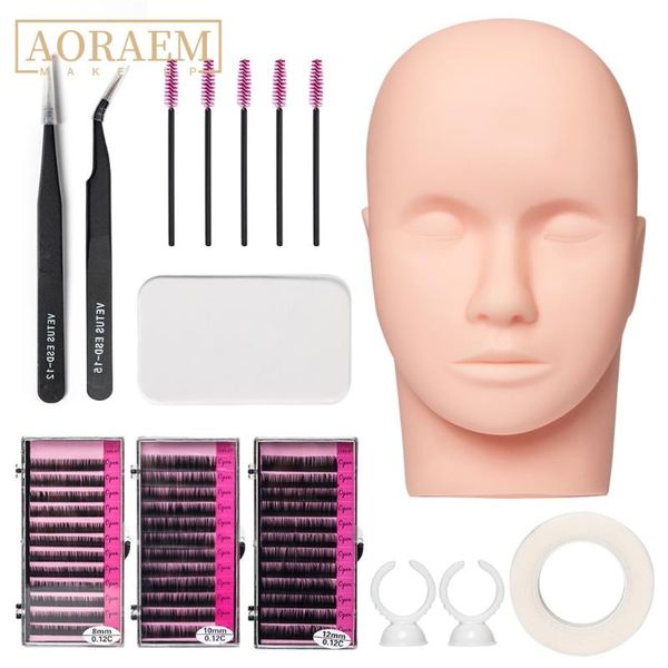 false eyelashes aoraem extension exercise kit eye's makeup set grafting eyelash tools practice head eye lashes graft tweezers brush
false eyelashes aoraem extension exercise kit eye's makeup set grafting eyelash tools practice head eye lashes graft tweezers brush