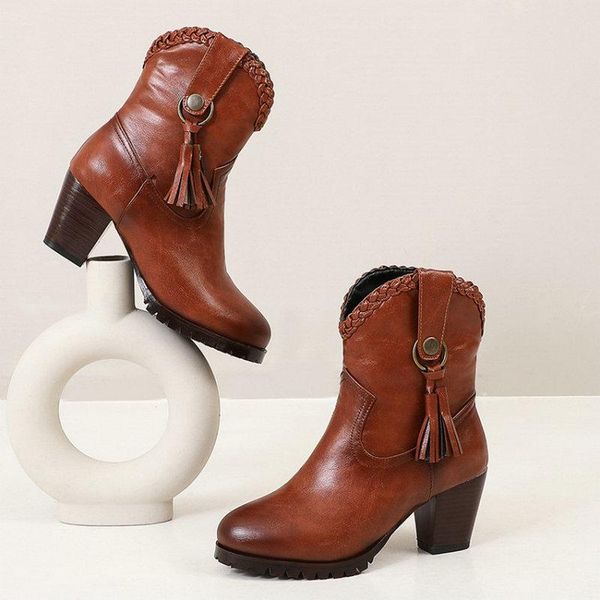 boots 2021 retro round toe chunky high heels brown womens with tassel extra plus size 46 47 48 luxury woman shoes ankle, Black
boots 2021 retro round toe chunky high heels brown womens with tassel extra plus size 46 47 48 luxury woman shoes ankle, Black