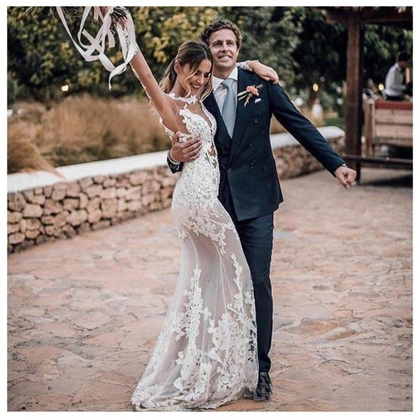other wedding dresses sweetheart lace applique mermaid long sleeves bridal gowns open back formal white dress
other wedding dresses sweetheart lace applique mermaid long sleeves bridal gowns open back formal white dress