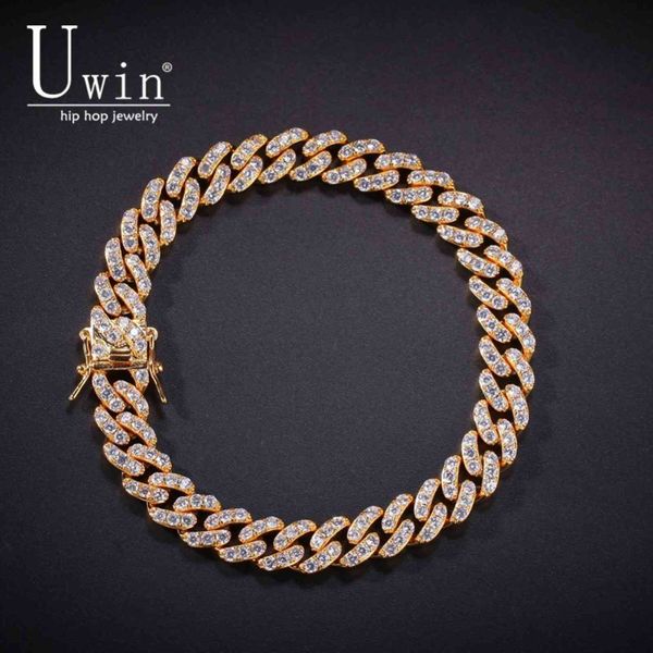 uwin 9mm iced out cuban link bracelet zircon hip hop fashion punk chain bling charms jewelry, Golden;silver
uwin 9mm iced out cuban link bracelet zircon hip hop fashion punk chain bling charms jewelry, Golden;silver