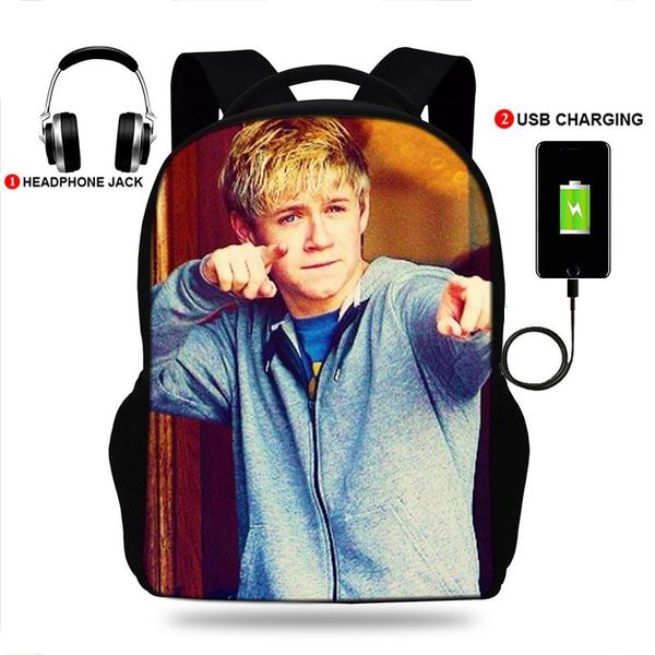 school bags multifunction backpack usb laptravel bag one direction member niall horan print for teenage boys&girls
school bags multifunction backpack usb laptravel bag one direction member niall horan print for teenage boys&girls