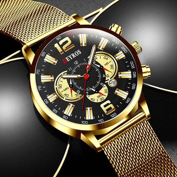 wristwatches reloj hombre fashion mens watches luxury stainless steel mesh belt quartz wrist watch men casual leather relogio masculino, Slivery;brown 
wristwatches reloj hombre fashion mens watches luxury stainless steel mesh belt quartz wrist watch men casual leather relogio masculino, Slivery;brown