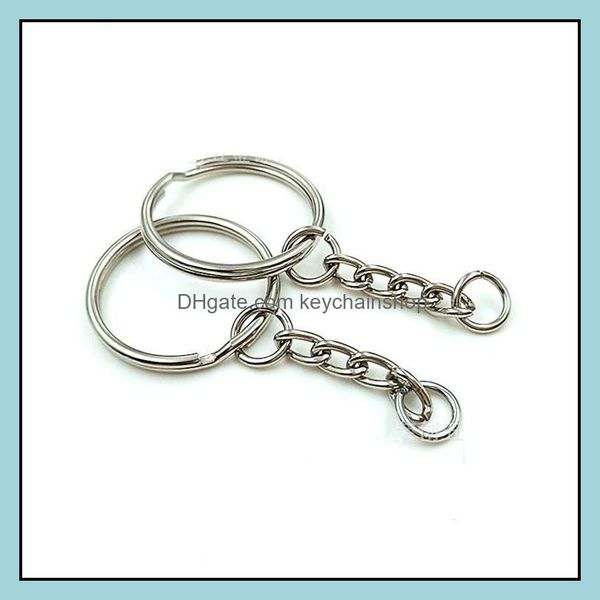 keychains fashion aessories 5000pcs polished 25mm keyring keychain split ring with short chain key rings women men diy chains drop delivery, Silver
keychains fashion aessories 5000pcs polished 25mm keyring keychain split ring with short chain key rings women men diy chains drop delivery, Silver