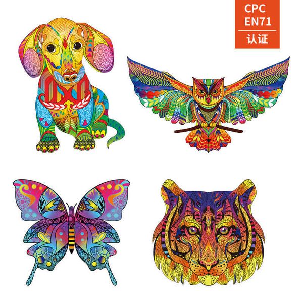puzzle owl animal heteromorphic 3d wooden puzzle