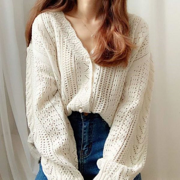 women's jackets hollow spring fashion out knitted-out woman thin cardigan summer outwork mesh sweaters ladies more size vlbj, Black;brown
women's jackets hollow spring fashion out knitted-out woman thin cardigan summer outwork mesh sweaters ladies more size vlbj, Black;brown