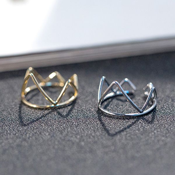 luxury jewelry wind copper casting geometric wave simple versatile joint ring female, Silver
luxury jewelry wind copper casting geometric wave simple versatile joint ring female, Silver