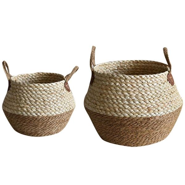 storage baskets 2x foldable natural seaweed weaving flower pot seagrass wicker basket plant home decor, s & l
storage baskets 2x foldable natural seaweed weaving flower pot seagrass wicker basket plant home decor, s & l