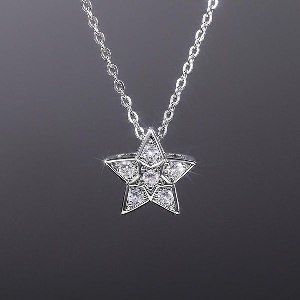 pendant necklaces 2021 trendy silver plated pentagram for women shine white cz stone full paved fashion jewelry party gift
pendant necklaces 2021 trendy silver plated pentagram for women shine white cz stone full paved fashion jewelry party gift