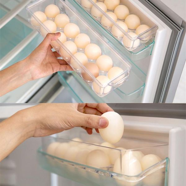 storage bottles & jars refrigerator side door egg box organizer household transparent grid fresh-keeping rack container
storage bottles & jars refrigerator side door egg box organizer household transparent grid fresh-keeping rack container
