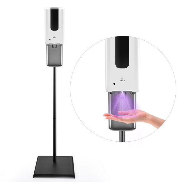 liquid soap dispenser automatic hand sanitizer with durable floor stand and drip tray
liquid soap dispenser automatic hand sanitizer with durable floor stand and drip tray