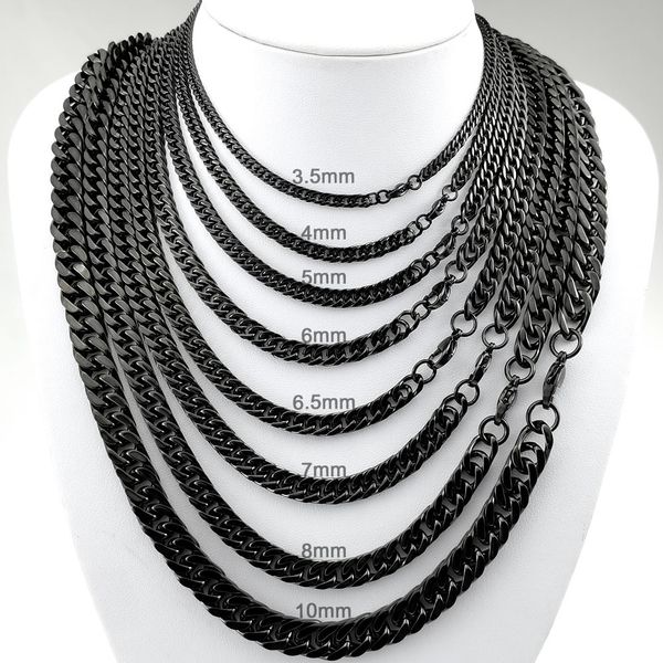 black color tone mens womens hip hop stainless stee cuban link necklace jewelry, Silver
black color tone mens womens hip hop stainless stee cuban link necklace jewelry, Silver