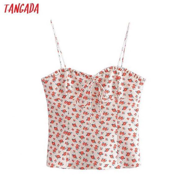tangada women floral print v neck camis crop spaghetti strap sleeveless backless short blouses shirts female 3h456 210609, White
tangada women floral print v neck camis crop spaghetti strap sleeveless backless short blouses shirts female 3h456 210609, White