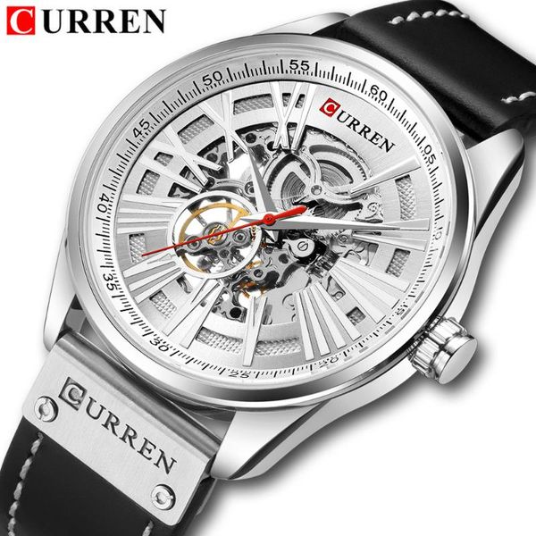 wristwatches curren automatic mechanical watch men fashion analog men's waterproof creative relogio masculino, Slivery;brown
wristwatches curren automatic mechanical watch men fashion analog men's waterproof creative relogio masculino, Slivery;brown