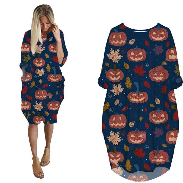 casual dresses halloween women's digital print medium long sleeve pocket dress t-shirt for women female plus size, Black;gray
casual dresses halloween women's digital print medium long sleeve pocket dress t-shirt for women female plus size, Black;gray