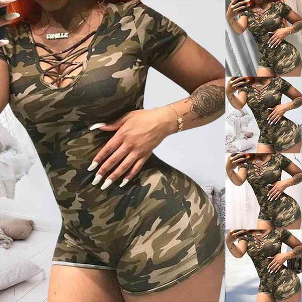 summer women camouflage printed v-neck tight shorts femme jumpsuit lace up nightclub wear slim playsuits, Black;white
summer women camouflage printed v-neck tight shorts femme jumpsuit lace up nightclub wear slim playsuits, Black;white