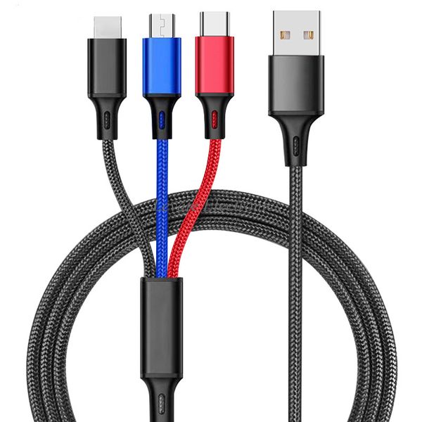 3 in 1 cell phone cables nylong braided 2.4a fast charger cable with type c, micro usb port connectors for most phones & tablets (charging o
3 in 1 cell phone cables nylong braided 2.4a fast charger cable with type c, micro usb port connectors for most phones & tablets (charging o